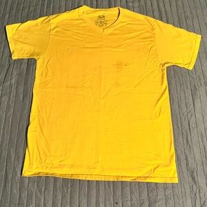 Yellow V-Neck Boy's Shirt